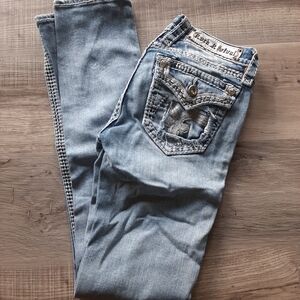 Rock Revival Light Blue Straight Leg Jeans